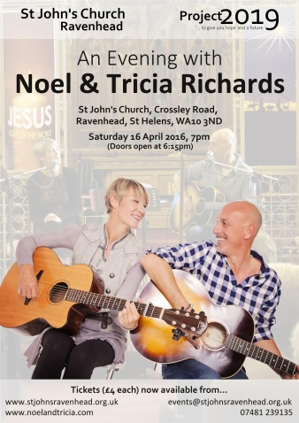 Noel and Tricia Richards concert poster