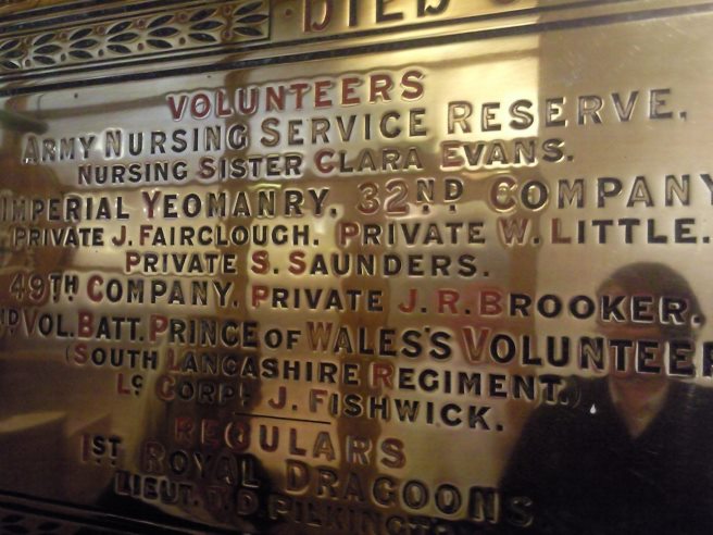 St Helens Town Hall Boer War Memorial